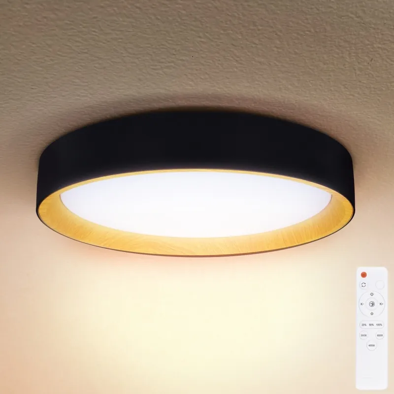 Akční Nabídka Brilagi - LED Stmívatelné stropní svítidlo LARIOS LED/60W/230V 3000-6500K pr. 49 cm černá + dálkové ovládání