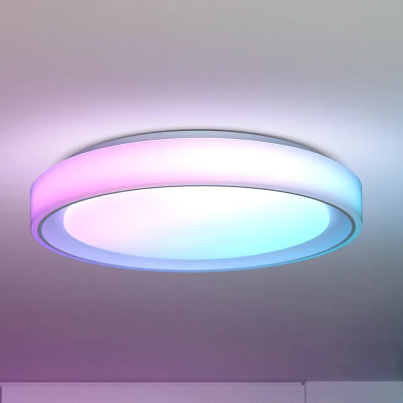 Horká Nabídka Brilagi - LED RGB Stmívatelné stropní svítidlo FLOCO LED/30W/230V pr. 39,5 cm 3000-6500K Wi-Fi Tuya + LED/6W + dálkové ovládání