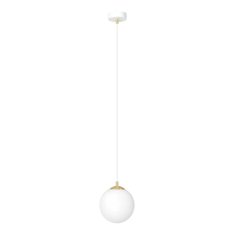 Horká Nabídka Lustr na lanku ROYAL 1xE14/10W/230V pr. 14 cm bílá