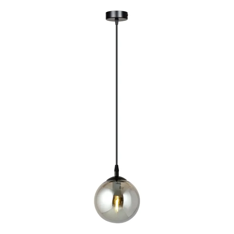 Lustr na lanku COSMO 1xE14/10W/230V pr. 14 cm černá/šedá Levný