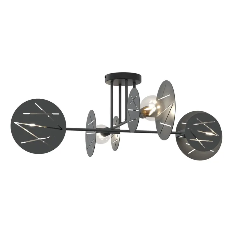 Must-Have Lustr na tyči FRICK 4xE27/15W/230V černá