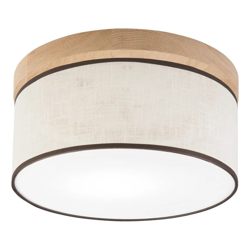 Bezpečná Platba Brilagi - LED Stropní svítidlo BELLADONNA 1xE27/15W/230V pr. 30 cm krémová/dub