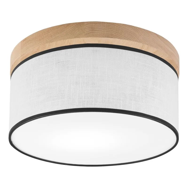 Brilagi - LED Stropní svítidlo BELLADONNA 1xE27/15W/230V pr. 30 cm bílá/dub Finální Výprodej