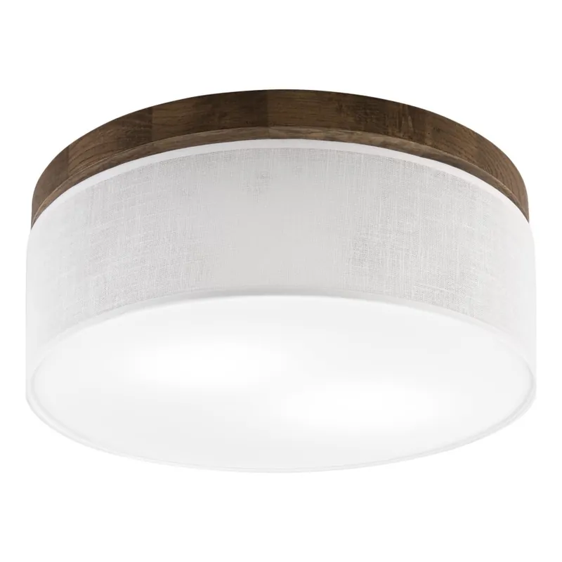 Brilagi - LED Stropní svítidlo BELLADONNA 2xE27/15W/230V pr. 40 cm bílá/dub ořech Top Prodej