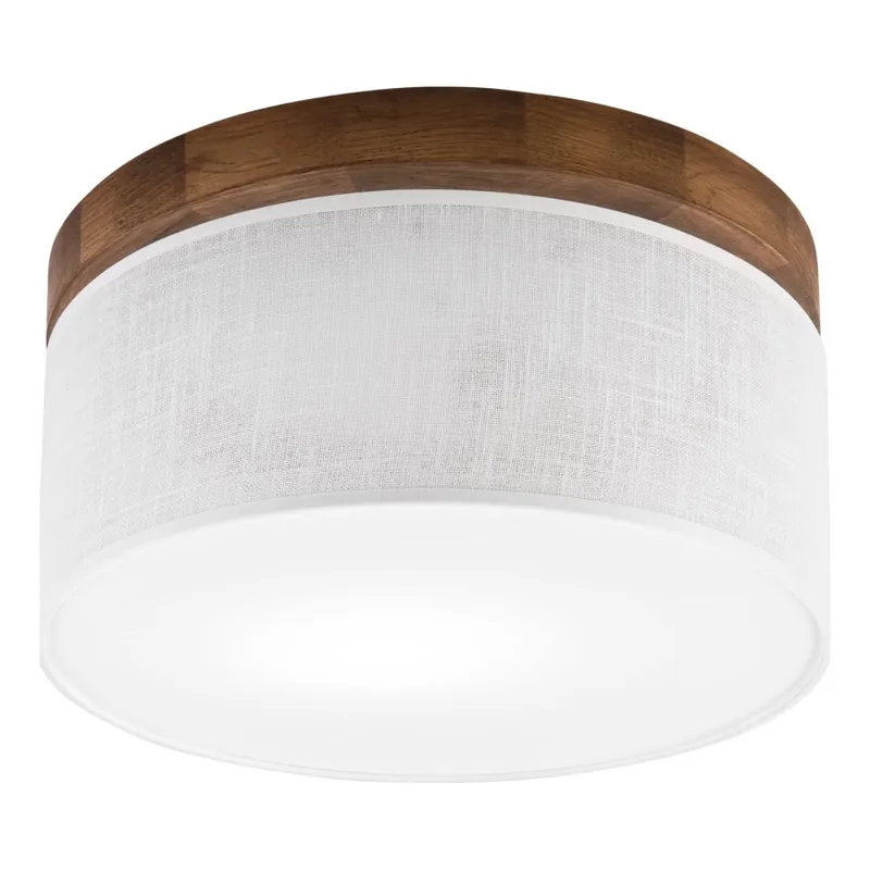 Tovární Cena Brilagi - LED Stropní svítidlo BELLADONNA 1xE27/15W/230V pr. 30 cm bílá/dub třešeň