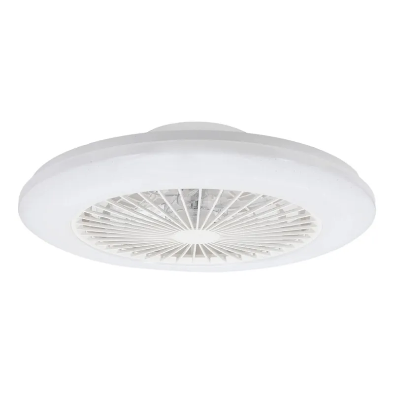 Horká Nabídka Aigostar - LED Stmívatelné stropní svítidlo s ventilátorem LED/40W/230V 2700-6500K pr. 48,5 cm bílá + dálkové ovládání