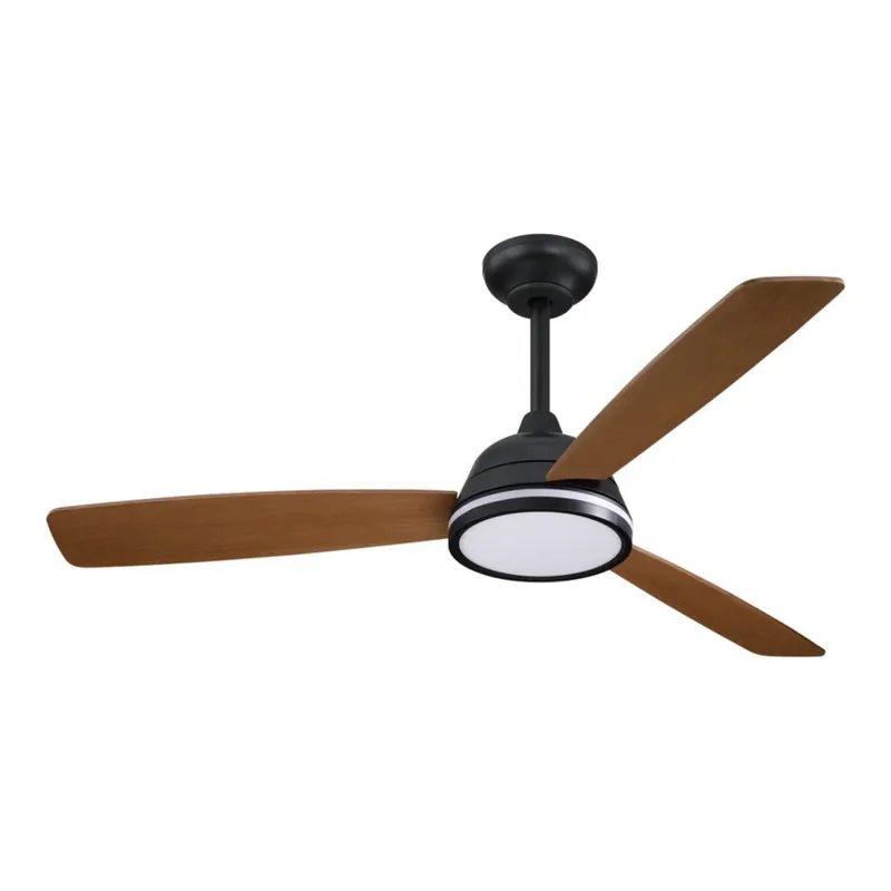 Aigostar - LED Stmívatelný stropní ventilátor LED/20W/230V 2700-6500K 132cm hnědá + dálkové ovládání Cenový Hit