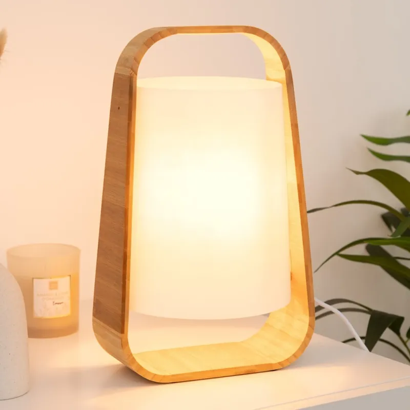 Atmosphera - Stolní lampa REX 1xE14/40W/230V bambus Pouze Dnes