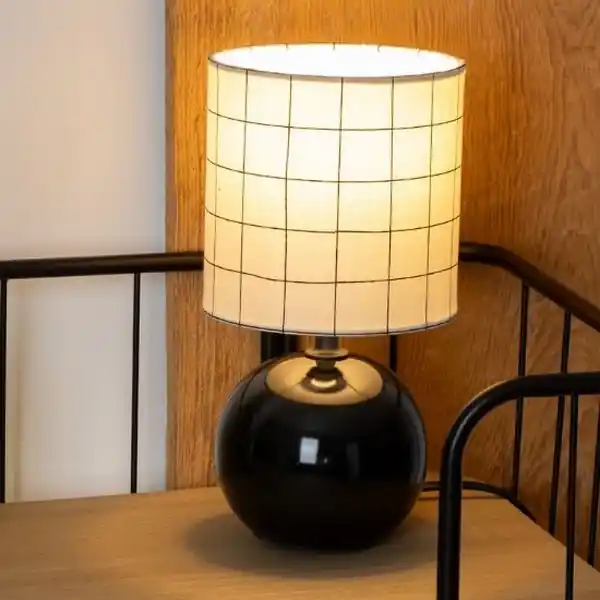 Akční Cena Atmosphera - Stolní lampa TIMÉO 1xE14/60W/230V černá/bílá