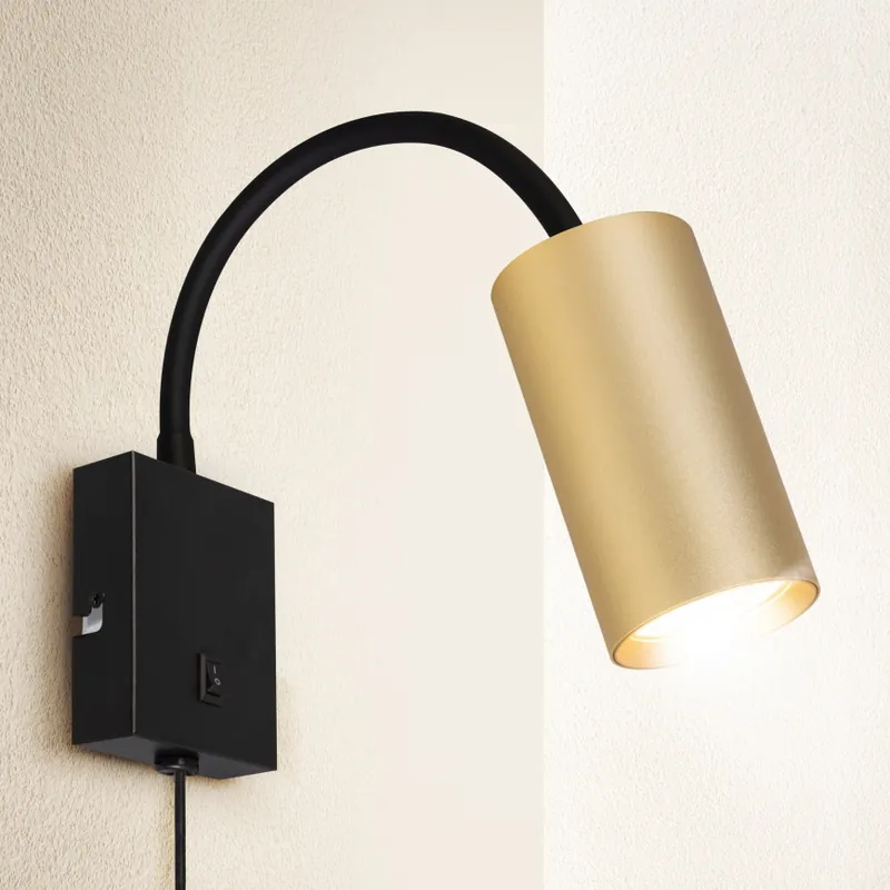 Brilagi - Flexibilní nástěnná lampa SELE 1xGU10/30W/230V černá/zlatá Originální