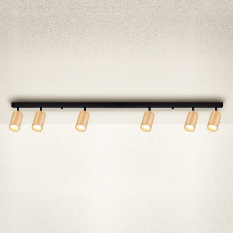 Časově Omezené Brilagi - Bodové svítidlo SELE 6xGU10/30W/230V černá/dekor dubu