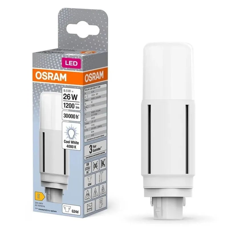 Vysoce Kvalitní LED Žárovka G24d/9,5W/230V 4000K - Osram