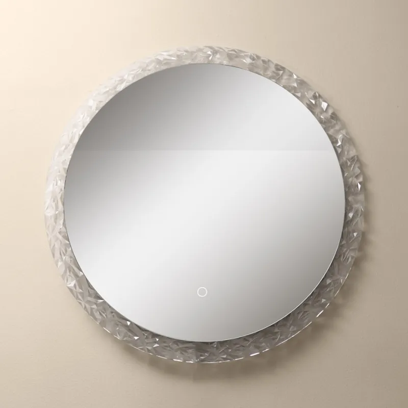 Přímo Od Výrobce Zuma Line - LED Koupelnové nástěnné zrcadlo s podsvícením LED/24W/230V 3000/4000/6000K pr. 60 cm IP44 lesklý chrom