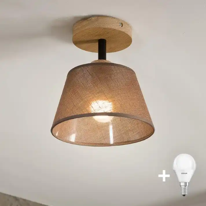 Objednat Nyní Brilagi - LED Přisazený lustr ANTHONY 1xE14/60W/230V dub/hnědá