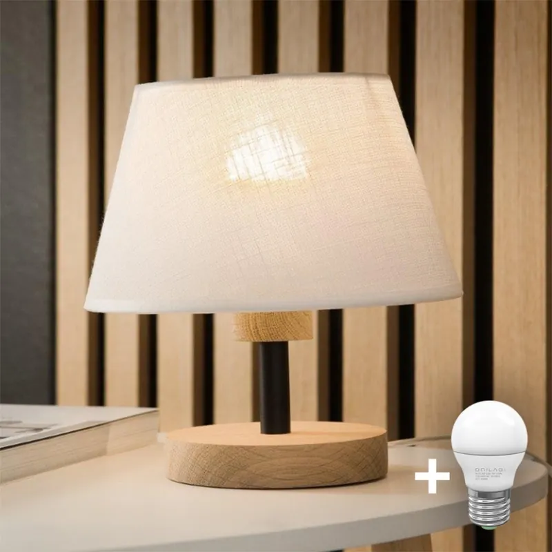 Rychlé Dodání Brilagi - LED Stolní lampa ANTHONY 1xE14/40W/230V dub/bílá