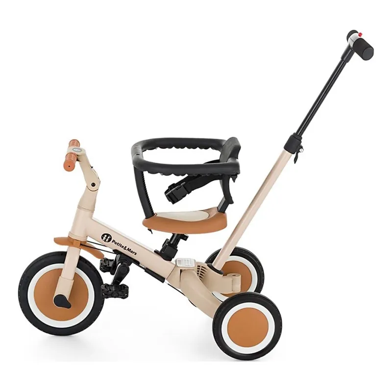 Akční Cena PETITE&MARS - Dětská tříkolka 5v1 TURBO Desert Sand