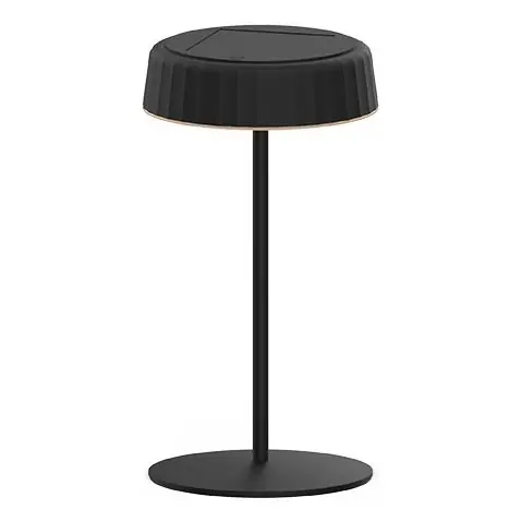 LED Stmívatelná solární nabíjecí stolní lampa VIVIEN LED/3W/5V 2700K 1600 mAh IP54 černá Must-Have