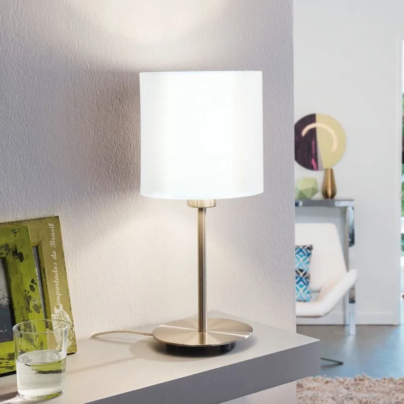 Kup Teď Eglo 54744 - Stolní lampa ANADIA 1xE14/40W/230V bílá/matný chrom