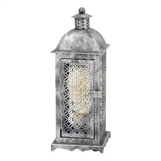 Super Cena Eglo 54617 - LED Stolní lampa 1xE27/4W/230V 3000K stříbrná