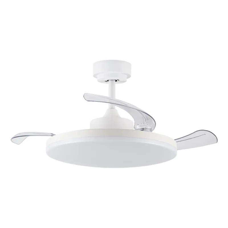 FANAWAY 21612949 - LED Stmívatelný stropní ventilátor STROLL LED/30W/230V 2700/3500/5000K pr. 106 cm bílá/čirá + dálkové ovládání Nakupujte Hned