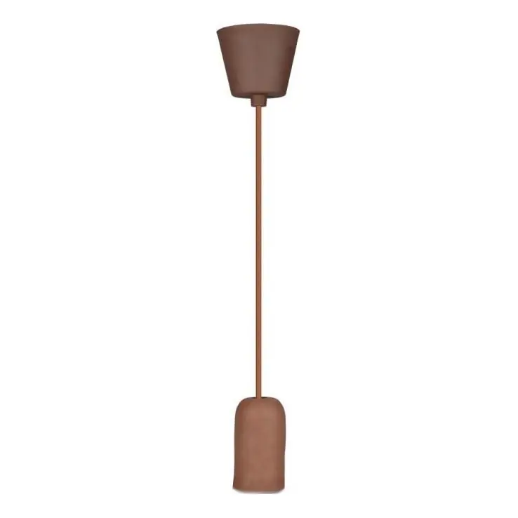 Napájecí kabel 1xE27/60W/230V beton/hnědá Ihned K Objednání