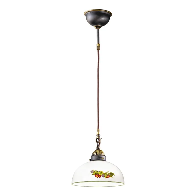Kolarz 731.32.139 - Lustr na lanku NONNA 1xE27/75W/230V pr. 36 cm víno/jahody Speciální Cena
