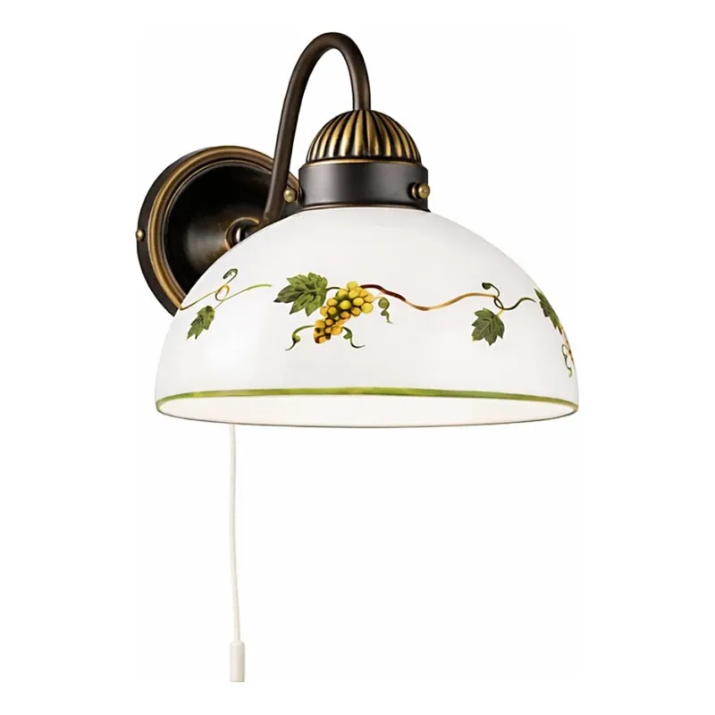 Kolarz 731.61.122 - Nástěnná lampa NONNA 1xE27/75W/230V víno Nová Kolekce