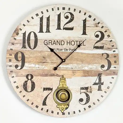 Nástěnné hodiny 1xAA pr. 58,2 cm béžová Akce