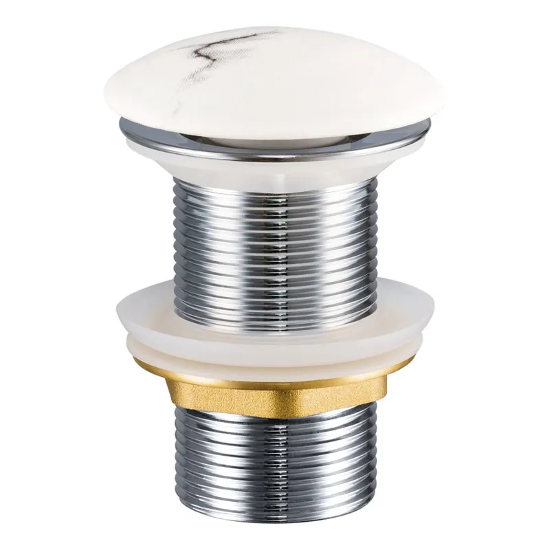 Autentický COMAD CLICK-CLACK T201M-W13-3 - Umyvadlová výpusť CLICK-CLACK pr. 7 cm matná bílá