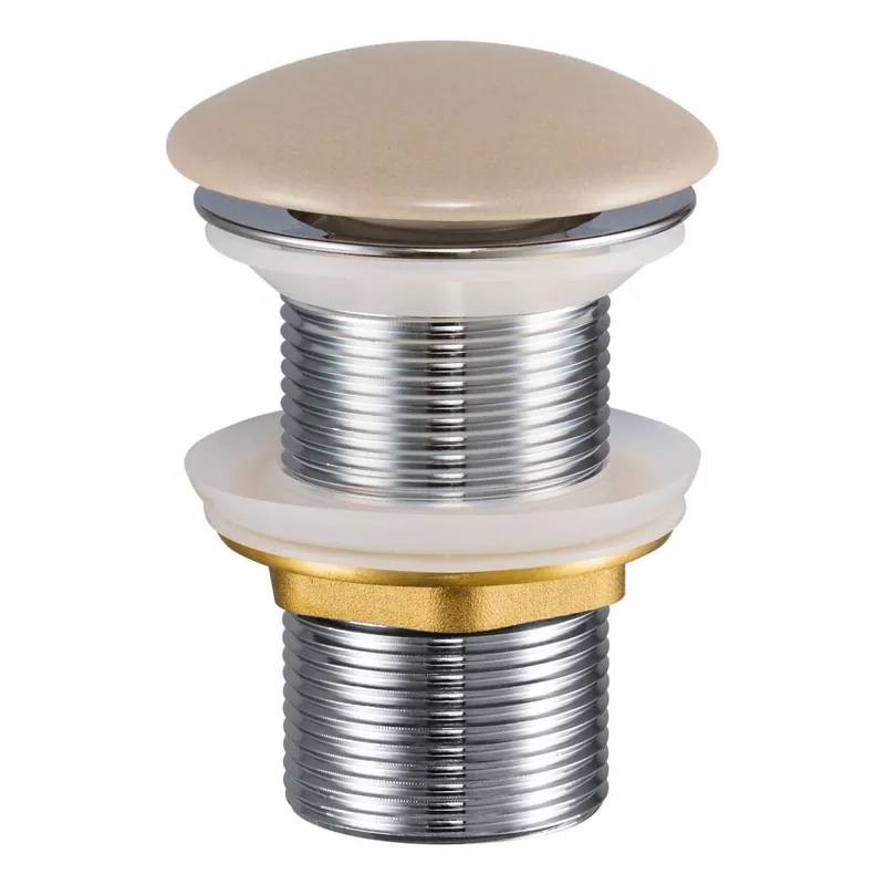 COMAD CLICK-CLACK T201MC-3 - Umyvadlová výpusť CLICK-CLACK pr. 7 cm matné cappuccino Finální Výprodej