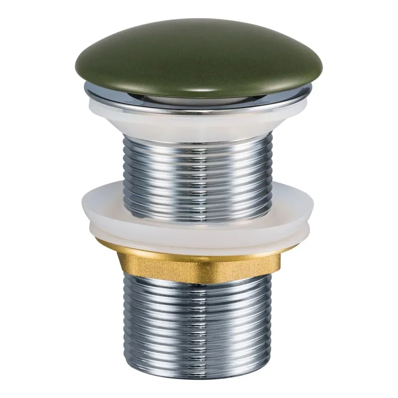 Oblíbený COMAD CLICK-CLACK T201MFG-3 - Umyvadlová výpusť CLICK-CLACK pr. 7 cm matná zelená