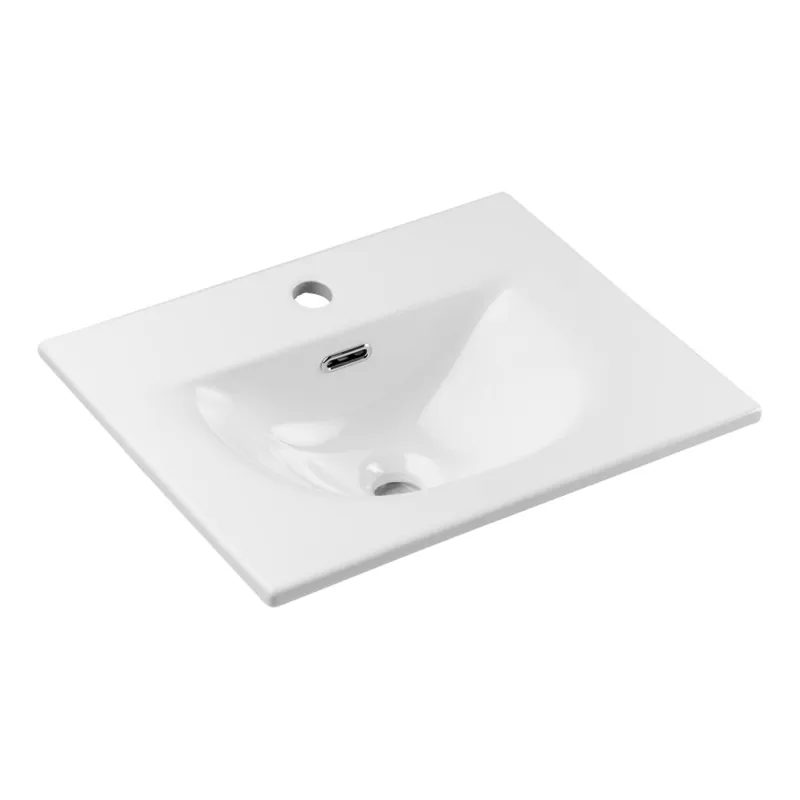 Bezpečná Platba COMAD SKY 3 50CM ( E-8099-3-50 ) - Zápustné umyvadlo SKY 51x40 cm keramika/lesklá bílá