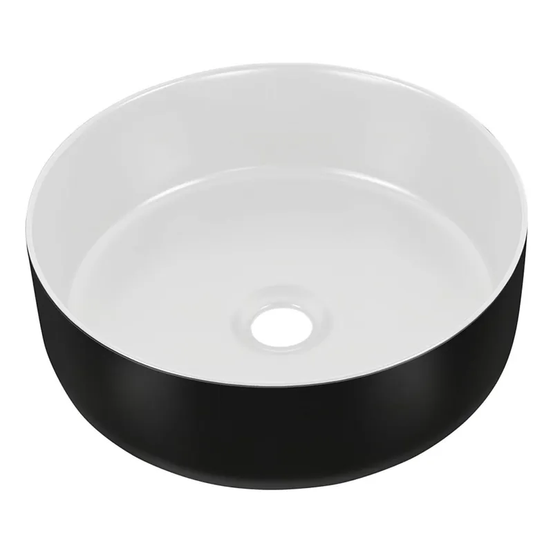 COMAD UM-6259 SIMPLE 8. - Umyvadlo na desku SIMPLE pr. 36 cm keramika/matná bílá/matná černá Objednat Nyní