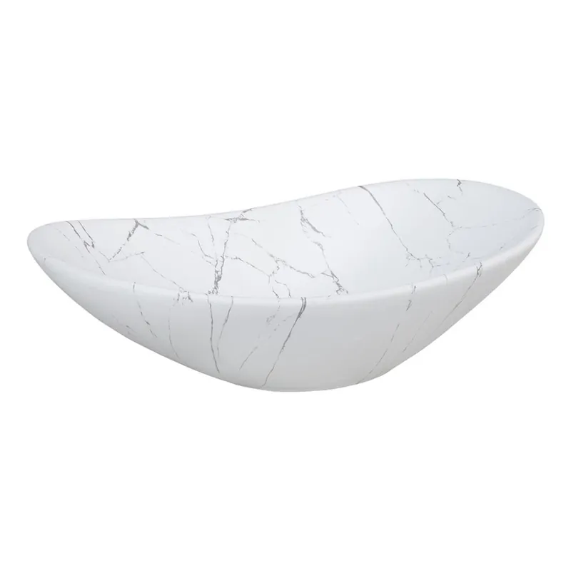 Značkový COMAD UN-LENA-MW17 - Umyvadlo na desku LENA 61,5x36 cm keramika/matná bílá