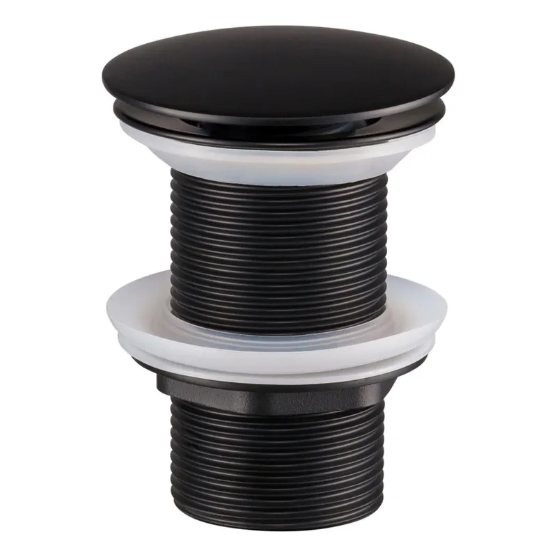COMAD CLICK-CLACK T201MBG-3 - Umyvadlová výpusť CLICK-CLACK pr. 7 cm matná černá Vysoce Kvalitní