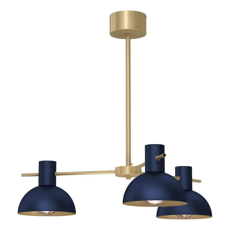 Akční Cena Lustr na tyči ESTATE MINI 3xE27/15W/230V modrá