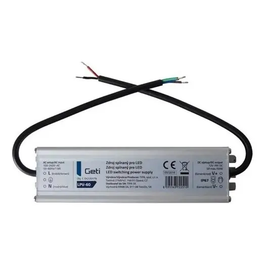 Nakupujte Hned Napájecí zdroj spínaný pro LED pásky 60W/12V IP67