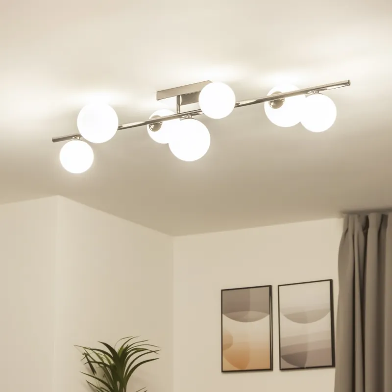 Brilagi - LED Přisazený lustr MILLA 7xG9/3W/230V černý chrom/bílá Nejlepší Volba