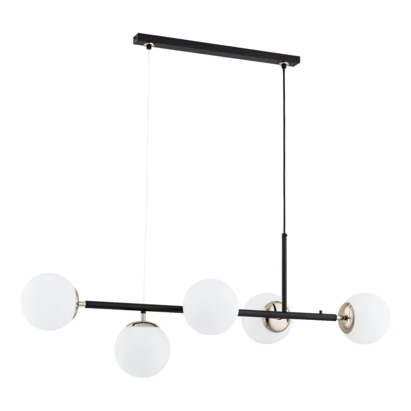 Lustr na lanku DANSA 5xE14/10W/230V černá/zlatá Objednat Nyní