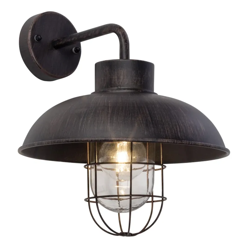 Brilliant - Venkovní nástěnná lampa PORTLAND 1xE27/60W/230V černá/patina Časově Omezené