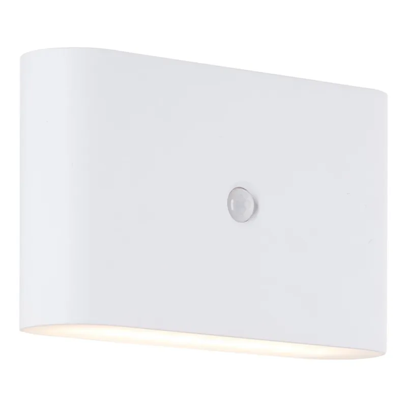 Časově Omezené Brilliant - LED Venkovní nabíjecí nástěnné svítidlo se senzorem XINO LED/3W/5V 3600 mAh IP44 bílá