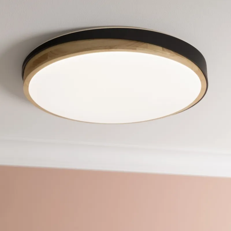 Aktuální Brilliant - LED Stmívatelné stropní svítidlo BAARLO LED/36W/230V 3000-6500K pr. 50 cm černá/gumovník + dálkové ovládání