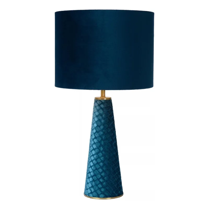 Lucide 10501/81/37 - Stolní lampa EXTRAVAGANZA VELVET 1xE27/60W/230V modrá Omezená Nabídka