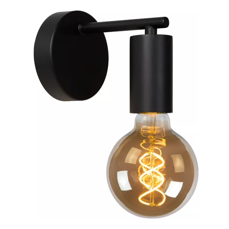 Lucide 21221/01/30 - Nástěnná lampa LEANNE 1xE27/40W/230V černá Dokud Zásoby Vydrží