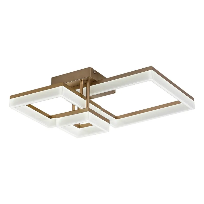 Nejlepší Volba Rabalux - LED Stropní svítidlo LED/22W/230V 3000/4000/6500K zlatá 47x47 cm