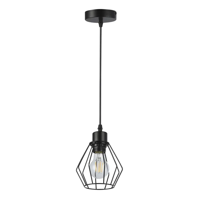 Akční Cena Lustr na lanku 1xE27/35W/230V pr. 18 cm černá