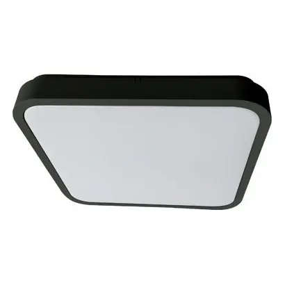 Akční Cena Rabalux - LED Stmívatelné koupelnové stropní svítidlo LED/36W/230V 3000-6000K IP44 42x42 cm černá + dálkové ovládání