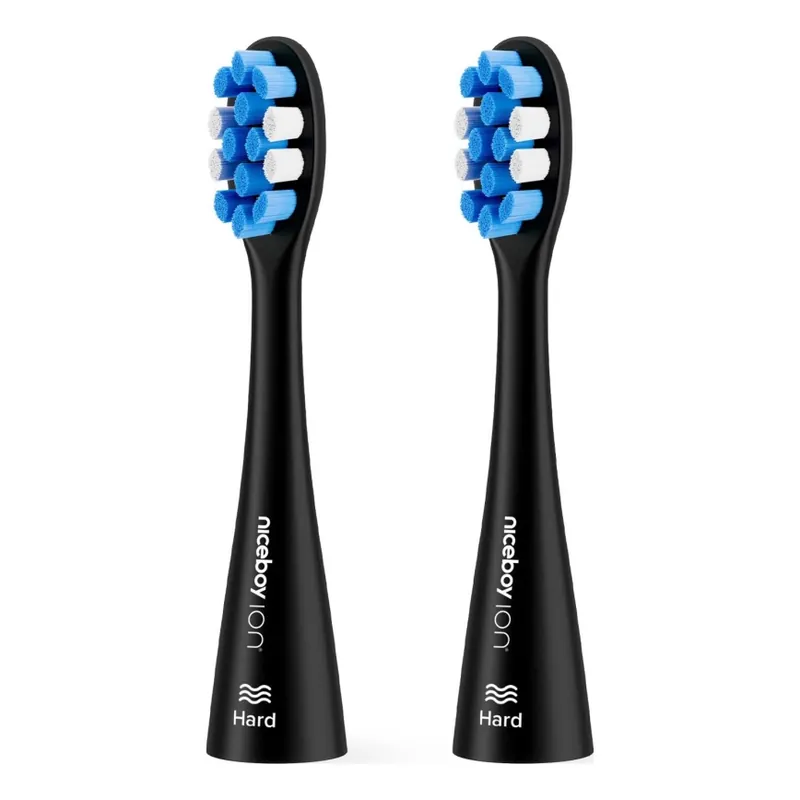 Must-Have Niceboy - SADA 2x Náhradní hlavice Hard pro kartáček ION Sonic a SmartSonic černá