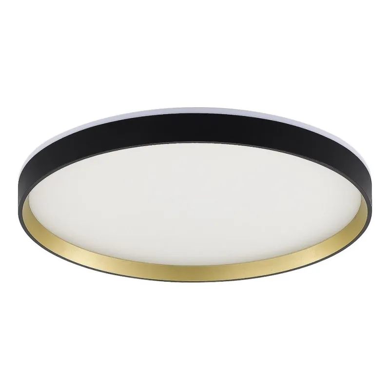 Zuma Line - LED RGBW Stmívatelné stropní svítidlo LED/32W/230V + LED/8W 3000-6000K černá/zlatá + dálkové ovládání Finální Výprodej