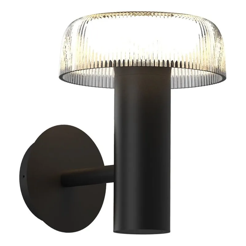 Zuma Line - LED Solární nástěnná lampa LED/2,5W/2000 mAh IP44 černá Hit Sezóny